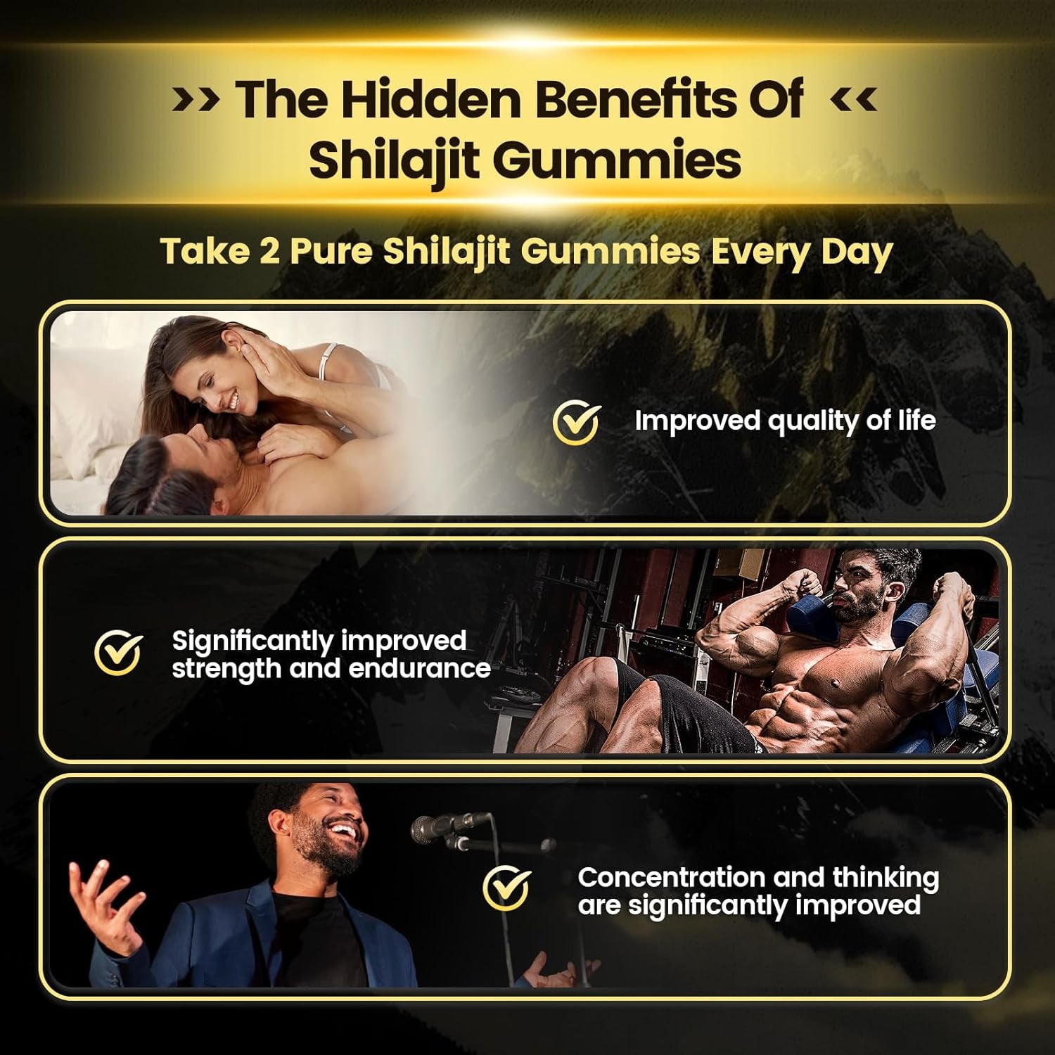 VivoNu Pure Himalayan Shilajit Gummies – 4,000mg | Ashwagandha, Gokshura, Fulvic Acid & 85+ Trace Minerals | Energy & Vitality Support for Men & Women