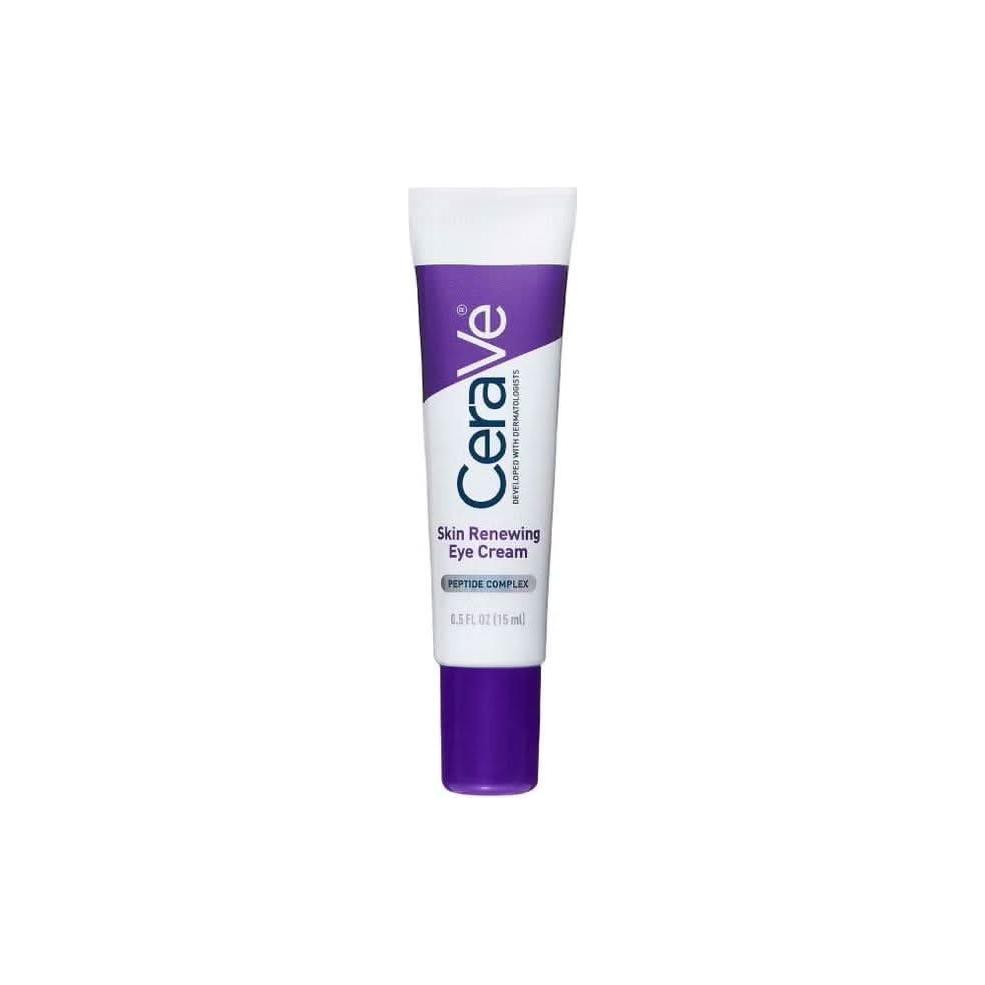 CeraVe Contorno de Ojos Renovador - 15ml | Complejo de Péptidos y Cafeína para Ojos Más Brillantes y Suaves