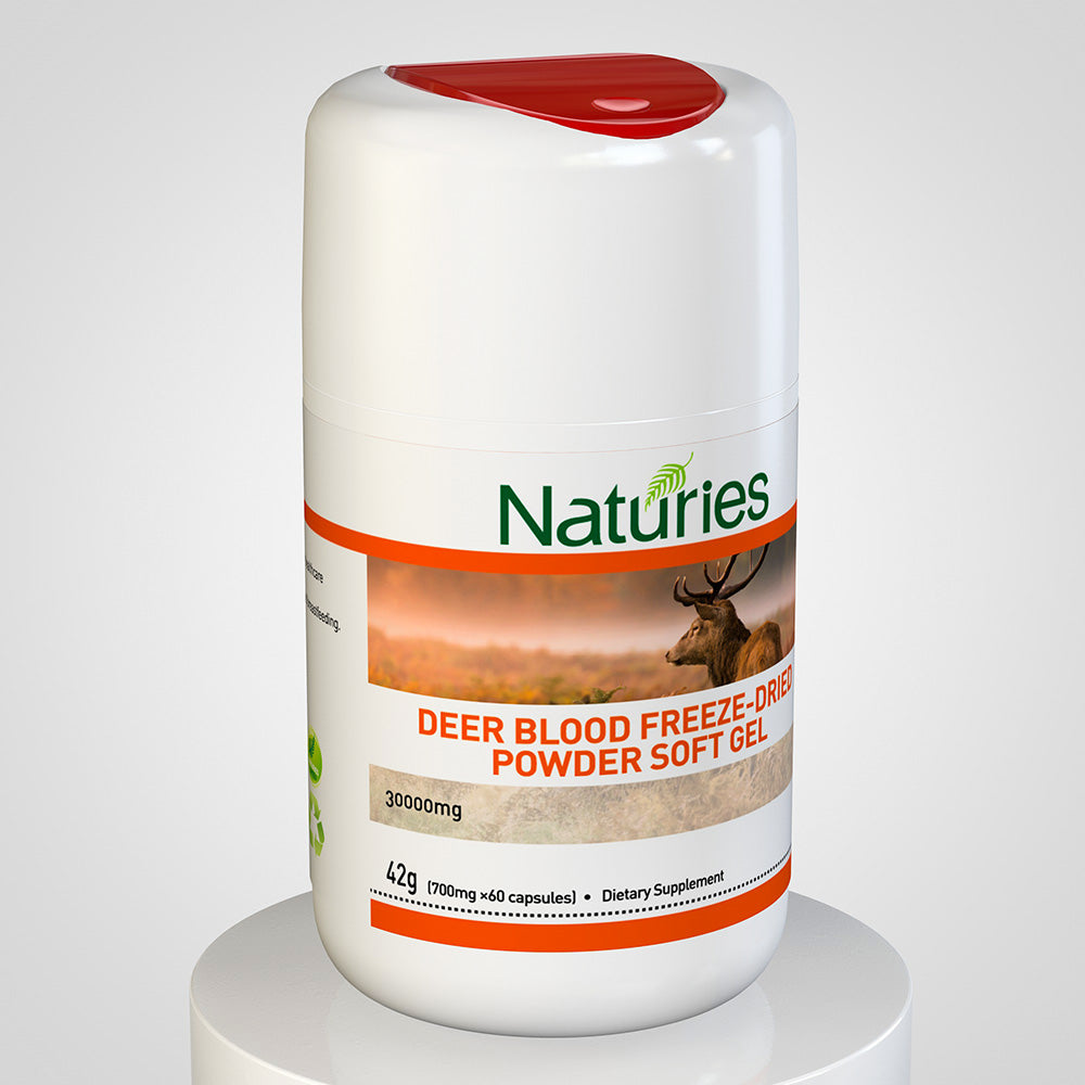 Naturies Ciervo Sangre Liofilizada en Polvo – 60 Cápsulas | Tónico Natural Premium de Nueva Zelanda