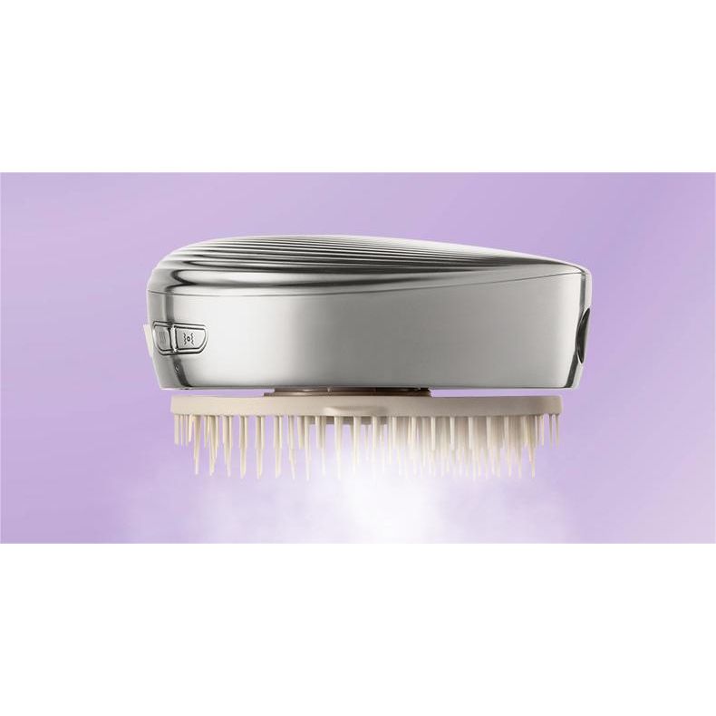 EFBE FCHOFF Peine Eléctrico Masajeador con Aceite Esencial para el Cuidado del Cabello – Tecnología de Niebla Patentada | Suministro de Aceite y Masaje Vibratorio Capilar