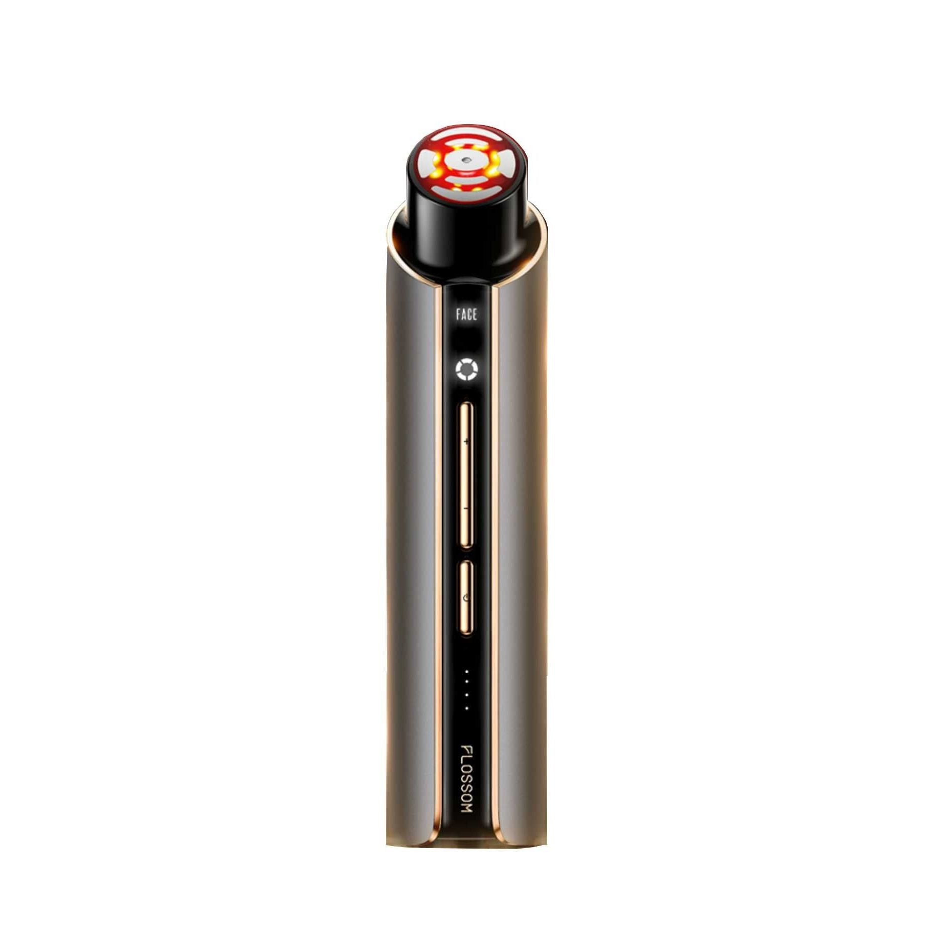 FLOSSOM Home Beauty Pro RF Instrument – Multi-Frequency RF, Microcurrent & Red Light | Clinically Tested | Face & Eye Lifting