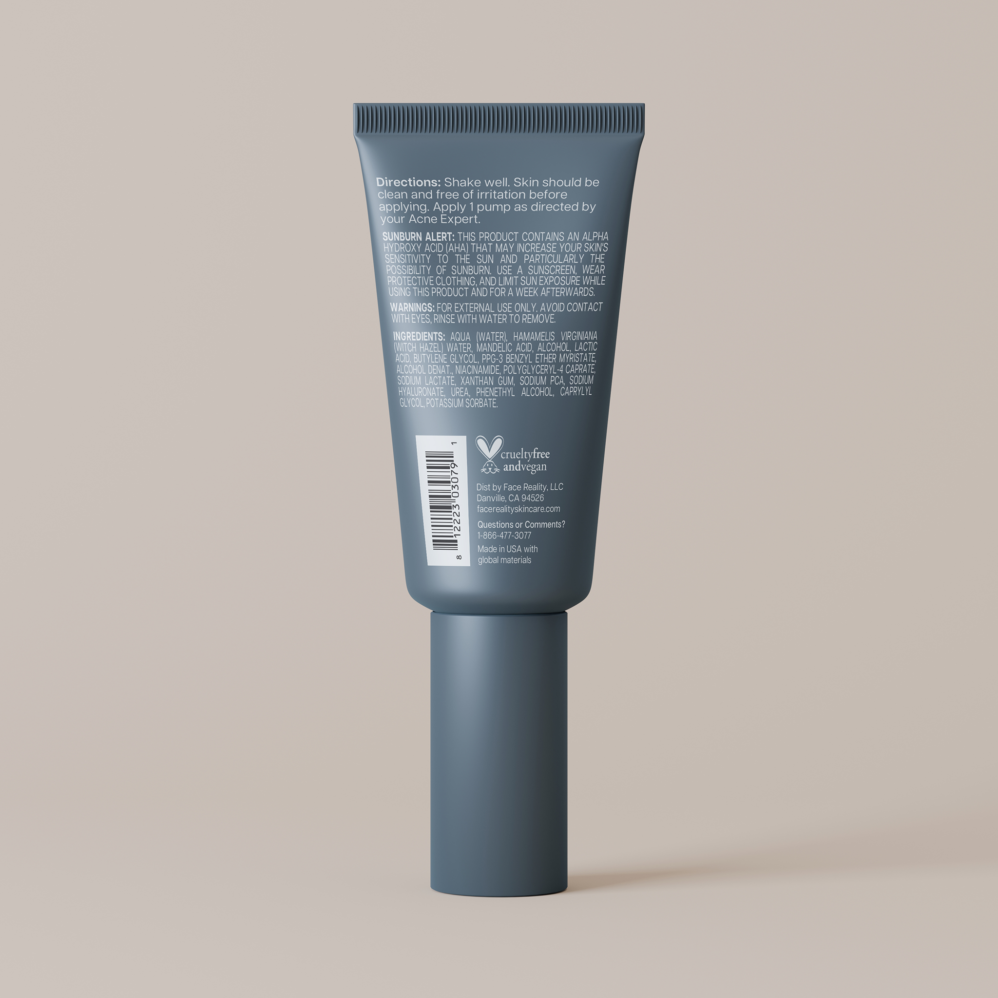 Face Reality 5% L-Mandelic Serum – 30ml | Gentle Exfoliating Serum for Clear, Bright Skin