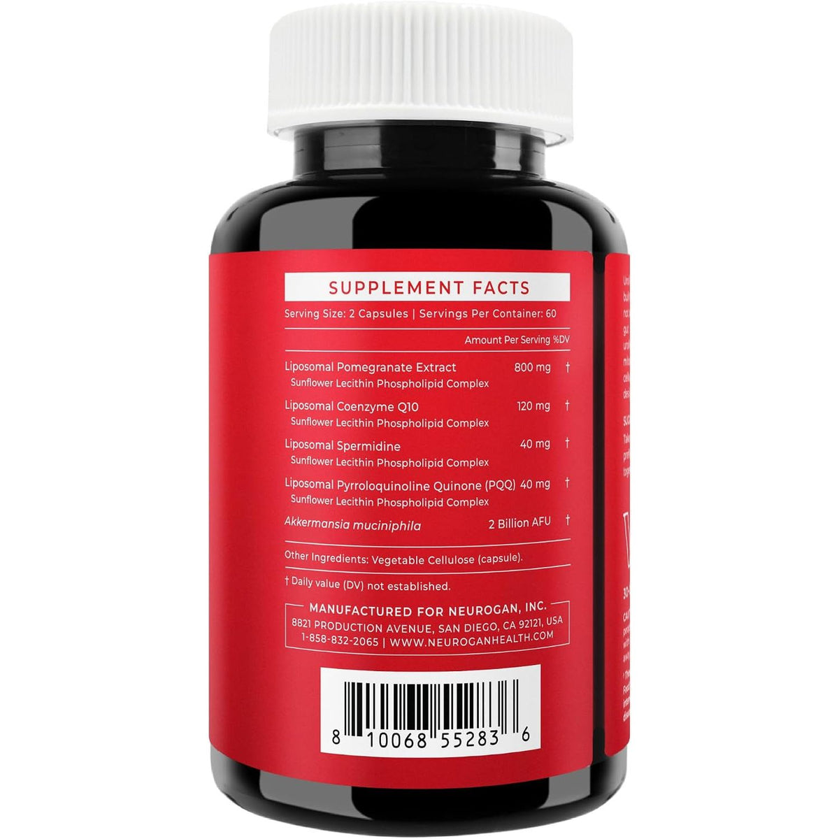 Neurogan Pro+ Urolithin Dietary Supplement – 120 Capsules | 1000mg Advanced Cellular & Muscle Health Support