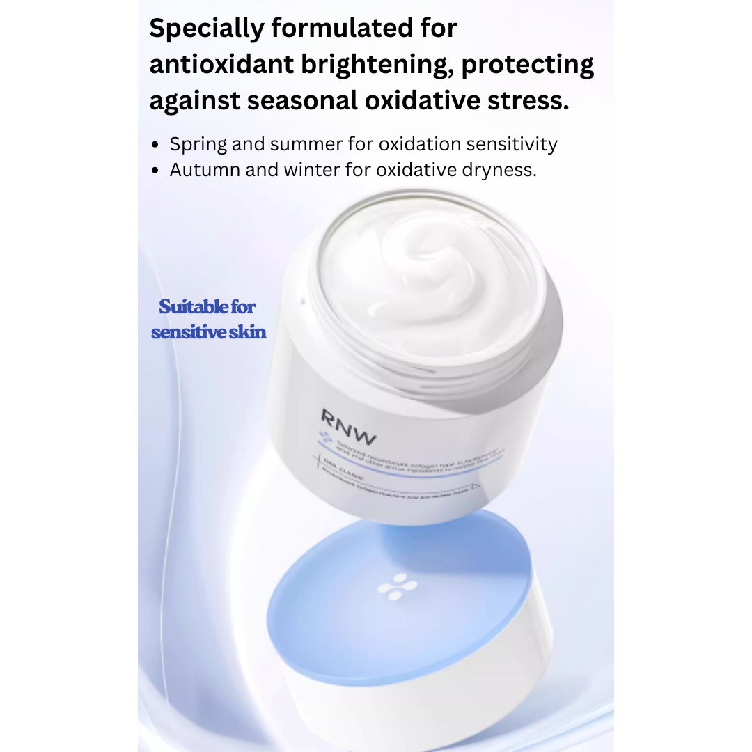 RNW Colágeno Recombinante Ácido Hialurónico Crema Antiarrugas 50g – Alivio de Arrugas