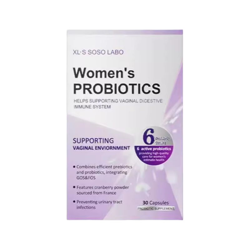 XL·S SOSO LABO Probióticos para Mujeres que Favorecen el Entorno Vaginal - 30 Cápsulas | Doble Cuidado para el Tracto Urinario e Inmunidad