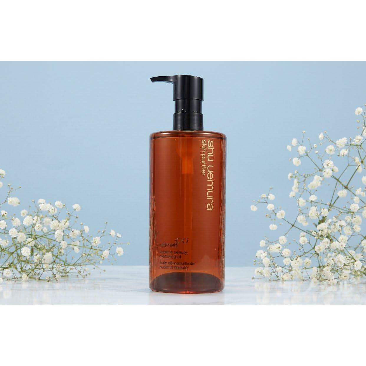 Shu Uemura Ultime8 Sublime Aceite Limpiador – 450ml | Lujoso Desmaquillante y Refinador de Piel con 8 Aceites