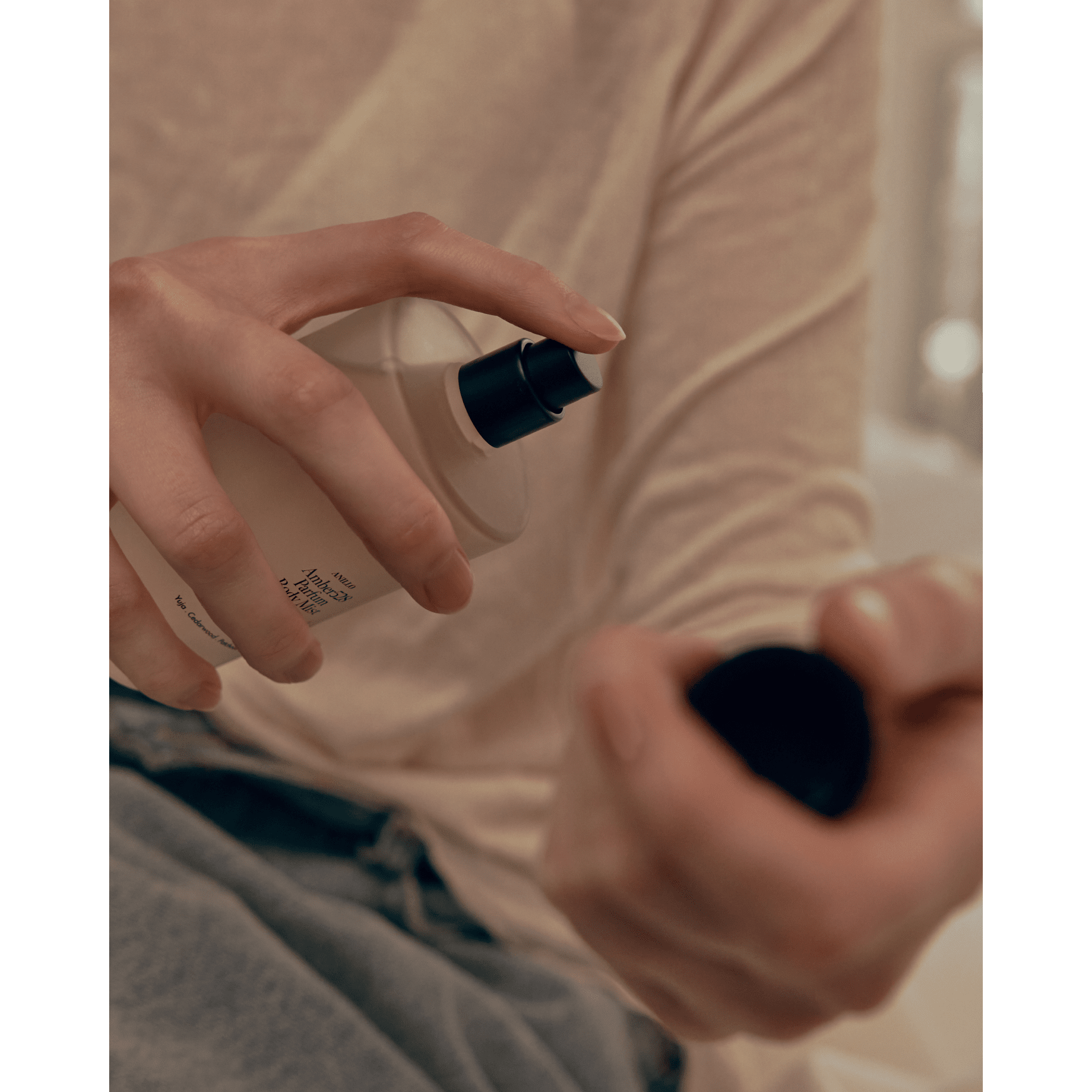 Anillo Amber528 Perfume corporal en espray – 100ml | Fragancia refrescante, hidratante e impregnada de cítricos