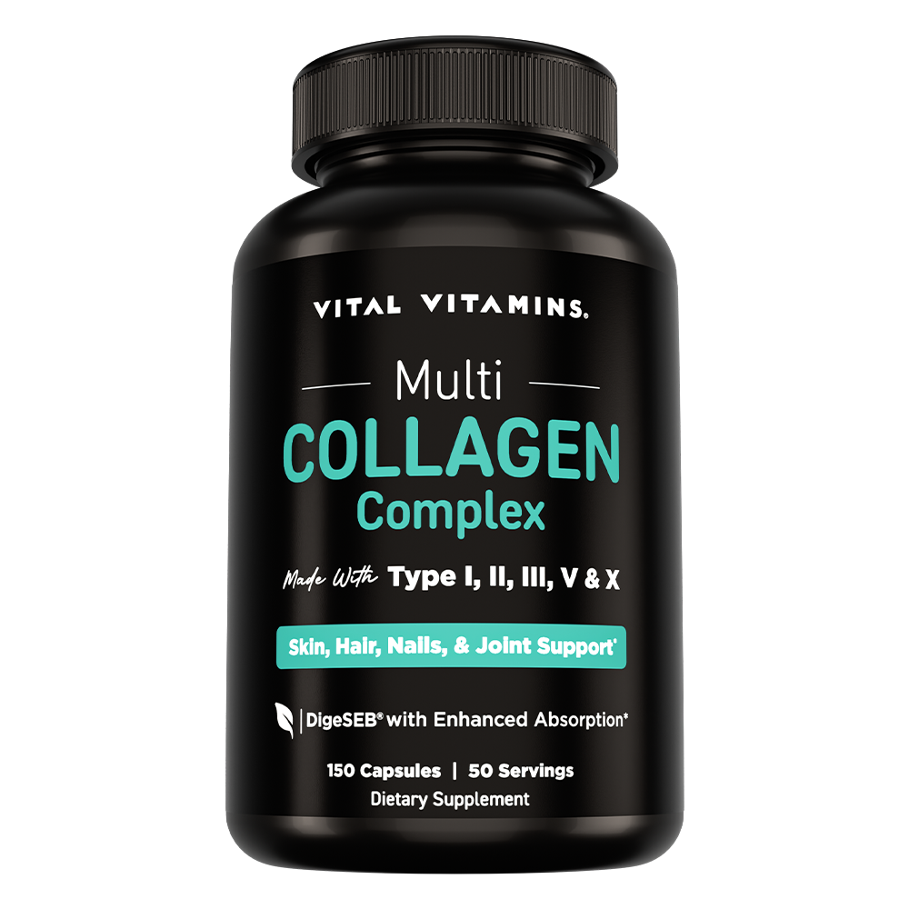 Vital Vitamins Multi Collagen Peptides Complex 2-Pack – 2 x 150 Capsules