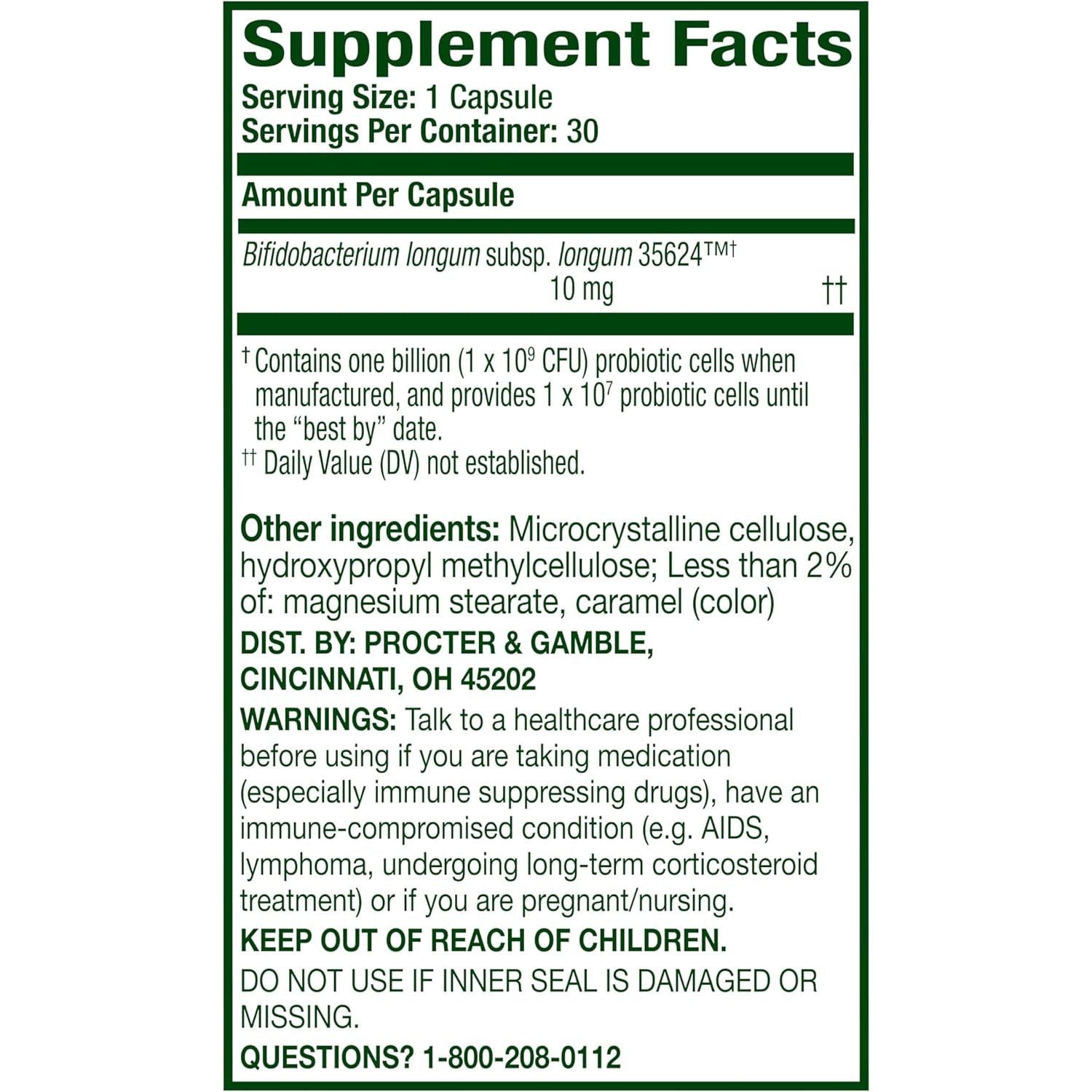 Align Probiotic 24/7 Digestive Support – 30 Capsules | Doctor-Recommended for Gut Health