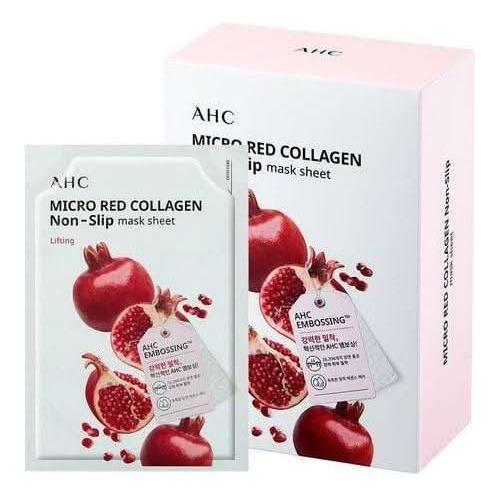 AHC Micro Red Collagen Non - Slip Mask Sheet SET 33ml X 10ea - Glam Global UKAHC