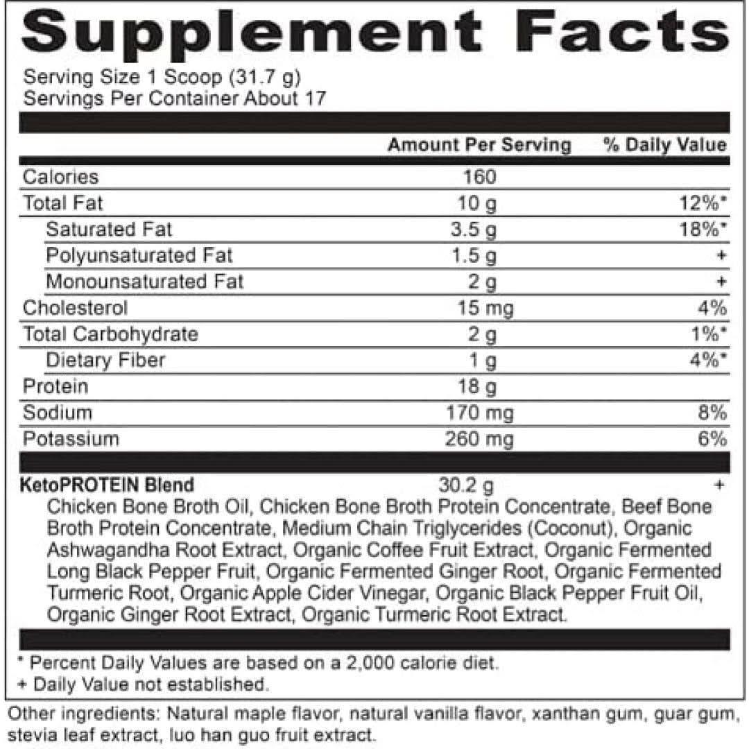 Ancient Nutrition Keto Protein - Vanilla (17 Servings) - Glam Global UKAncient Nutrition