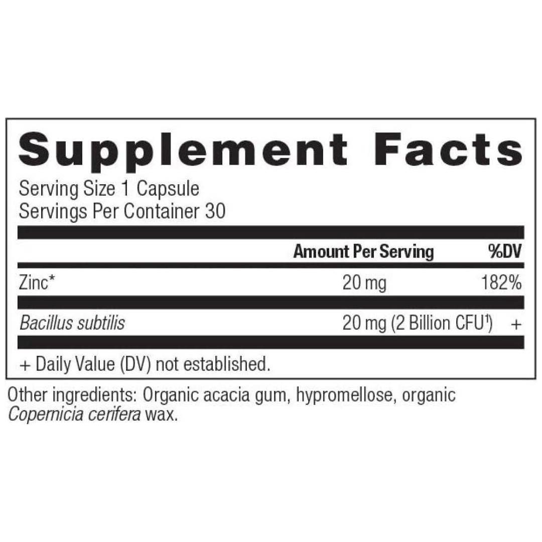 Ancient Nutrition Zinc+Probiotics (30 Capsules) - Glam Global UKAncient Nutrition