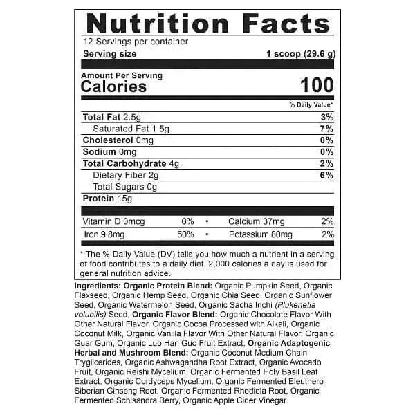 Ancient Plant Protein - Chocolate 12 Sevings - Glam Global UKAncient Nutrition