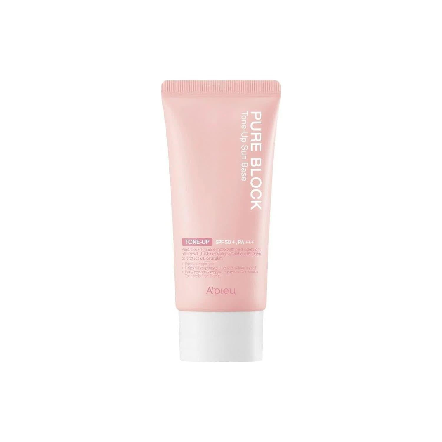 A'pieu Pure Block Tone - Up Sun Base SPF50+/PA+++ 50ml - Glam Global UKA'pieu