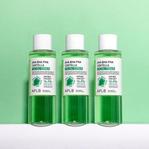 APLB AHA BHA PHA Centella Facial Toner 160ml - Glam Global UKAPLB