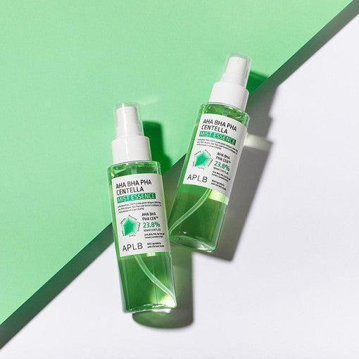 APLB AHA BHA PHA Centella Mist Essence - 105ml | Exfoliating & Soothing Hydration - Glam Global UKAPLB