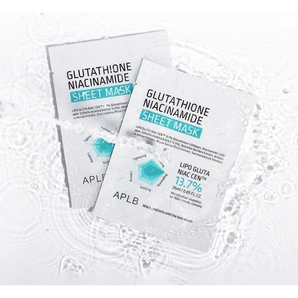 APLB Glutathioine Niacinamide Sheet Mask 25ml 10ea - Glam Global UKAPLB