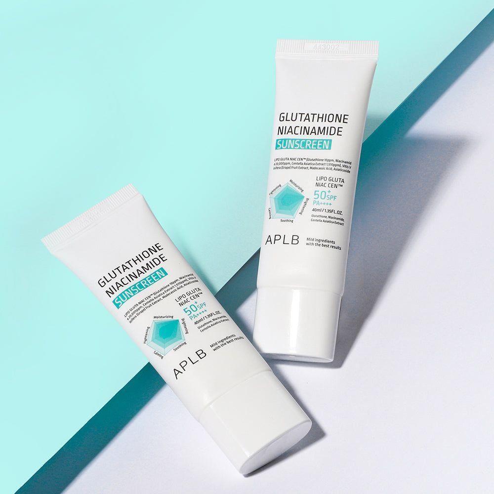 APLB Glutathione Niacinamide Sunscreen - 40ml | SPF50+ PA++++ UV Protection - Glam Global UKAPLB