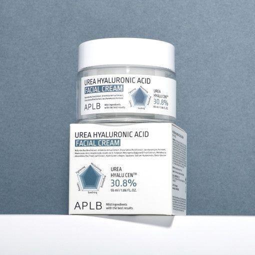 APLB Urea Hyaluronic Acid Facial Cream - 55ml | Intense Hydration & Skin Barrier Care - Glam Global UKAPLB