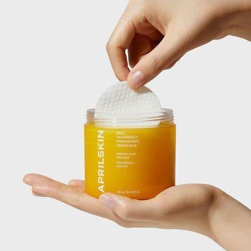 APRILSKIN Calendula PHA Hyaluronic Toner Pads 140g - Glam Global UKAPRILSKIN
