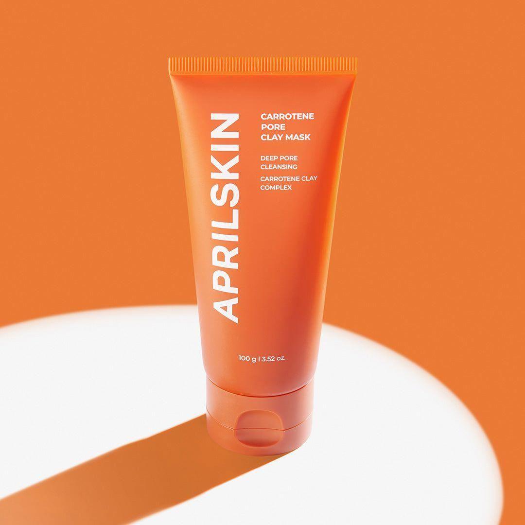APRILSKIN Carrotene Pore Clay Mask - 100g | 3 - Min Quick - Dry Pore Care - Glam Global UKAPRILSKIN