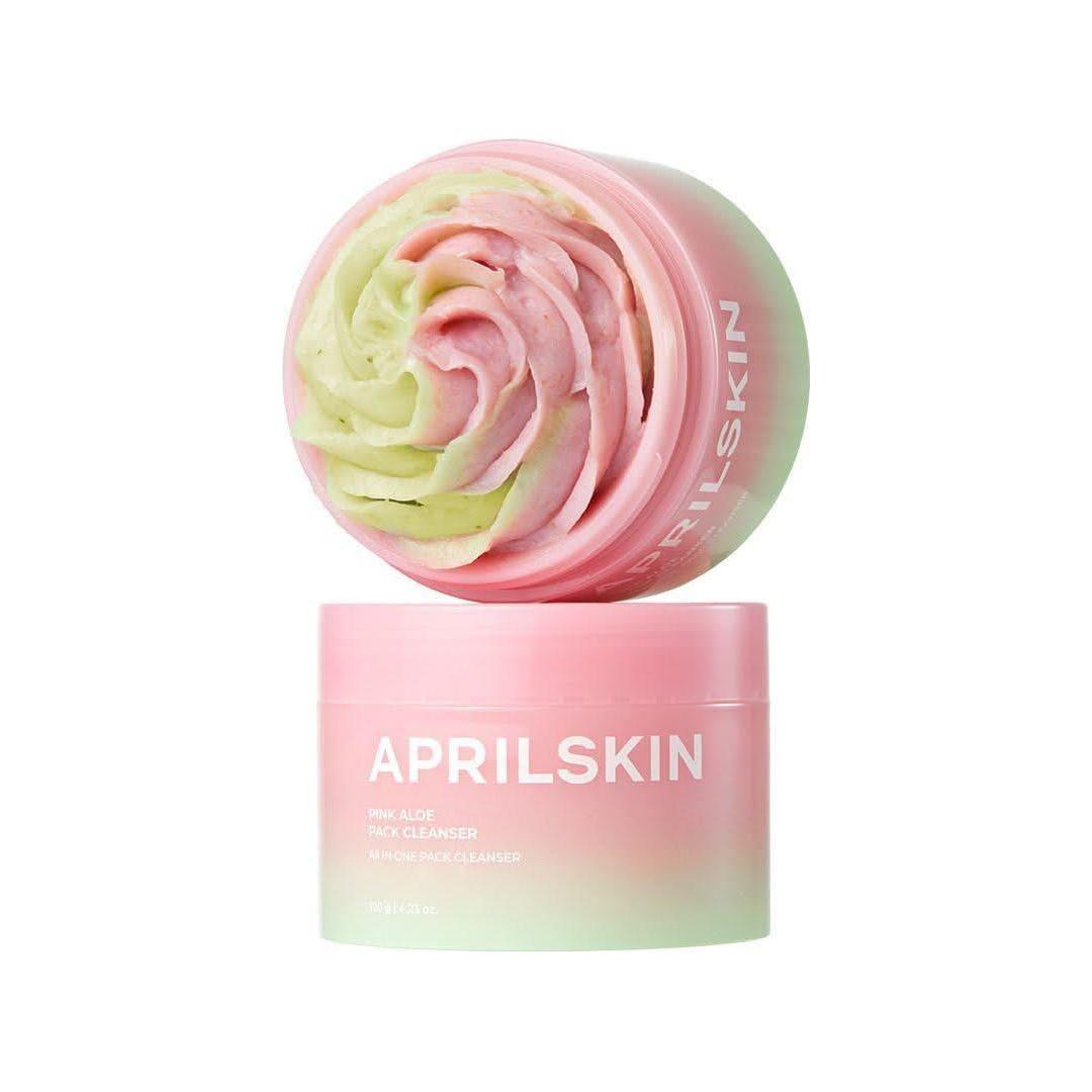 APRILSKIN Pink Aloe Mask - to - Foam Soothing Cleanser 120g - Glam Global UKAPRILSKIN