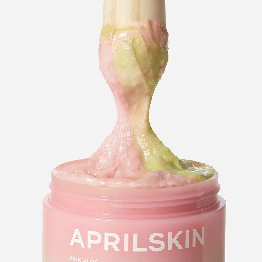 APRILSKIN Pink Aloe Mask - to - Foam Soothing Cleanser 120g - Glam Global UKAPRILSKIN