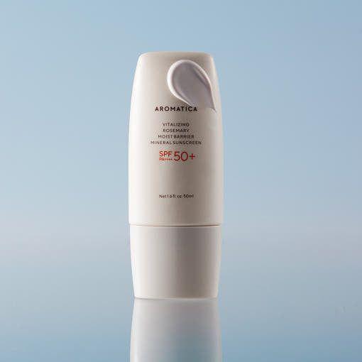 AROMATICA Vitalizing Rosemary Moist Barrier Mineral Sunscreen SPF50+ PA++++ 50ml - Glam Global UKAROMATICA