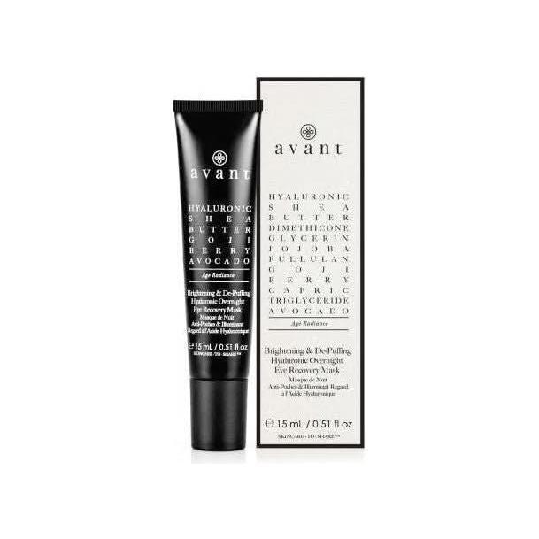 Avant Skincare Brightening & De - Puffing Hyaluronic Overnight Eye Recovery Mask - 15ml - Glam Global UKAvant Skincare