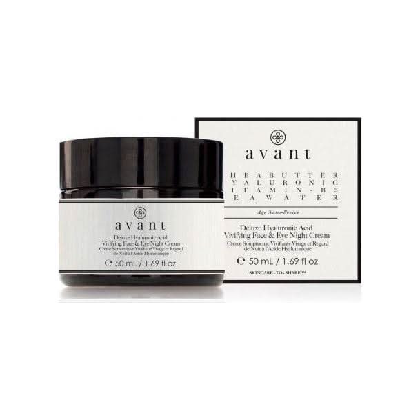 Avant Skincare Deluxe Hyaluronic Acid Vivifying Face & Eye Night Cream - 50ml - Glam Global UKAvant Skincare