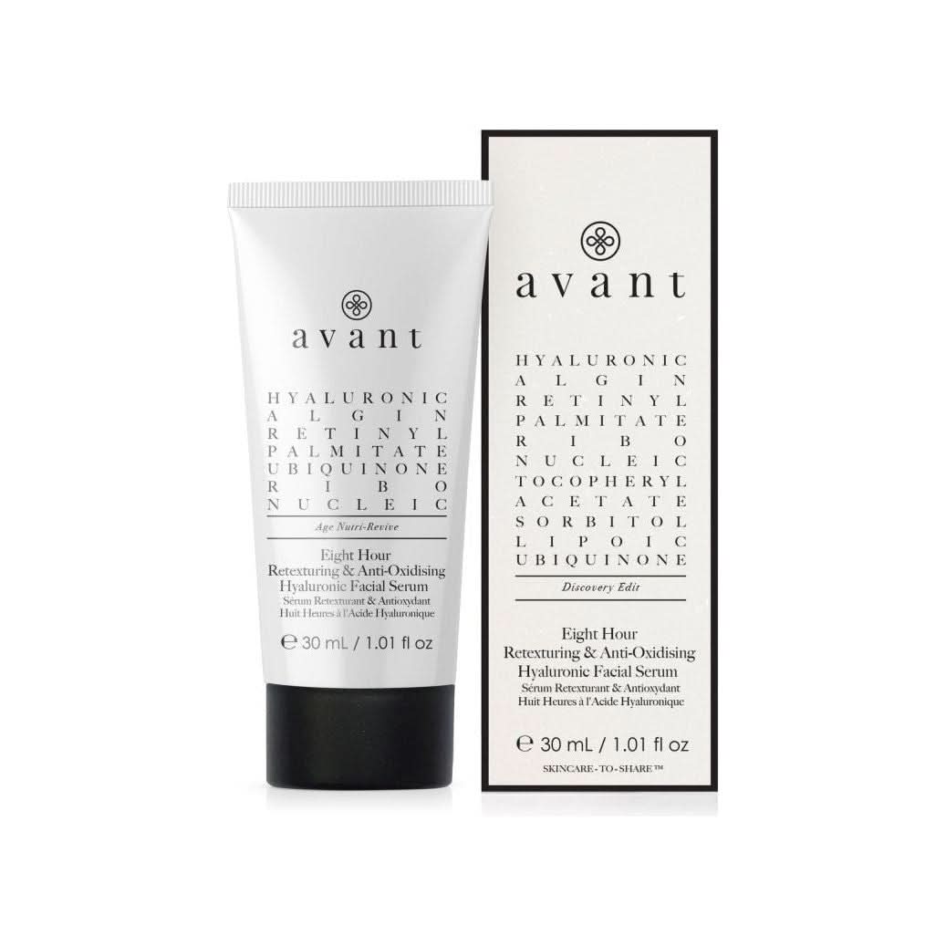 Avant Skincare Discovery edit - Eight - hour Anti - Oxidising & Retexturing Hyaluronic Facial Serum - 30ml - Glam Global UKAvant Skincare