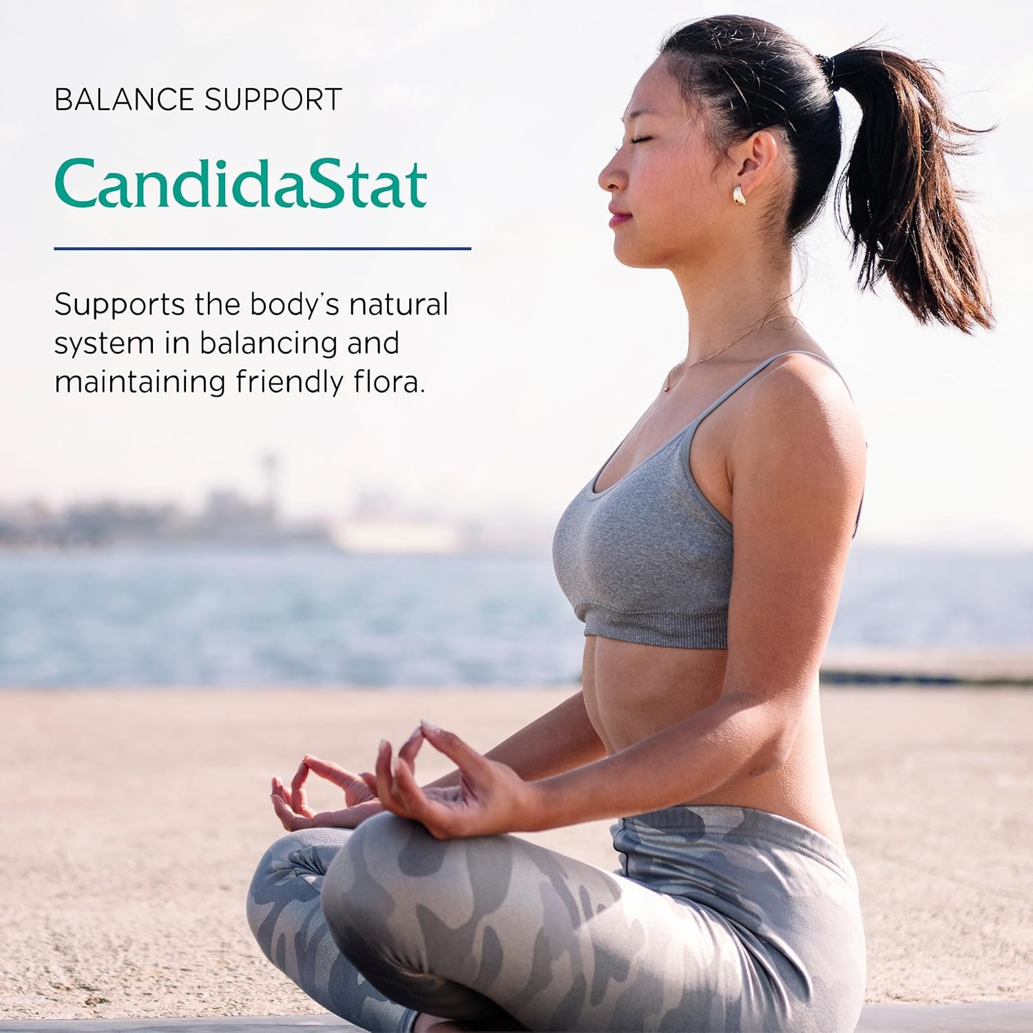Vitanica Candidastat, Yeast Balance Supplement and Support, Vegan, 120 Capsules