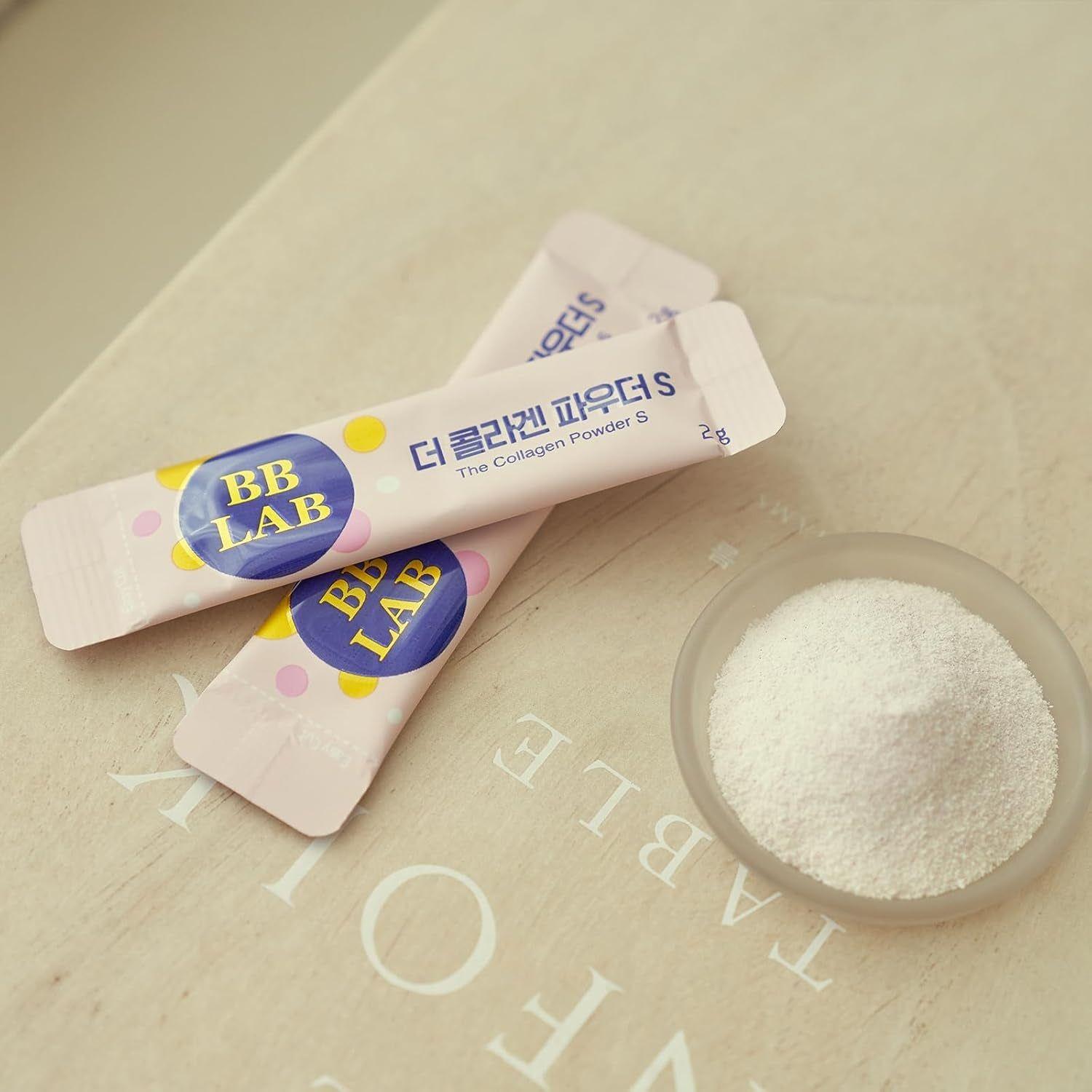 BB LAB The Collagen Powder S Plus – Grapefruit Flavor (30 Sticks) | Halal-Certified, Low-Molecular Marine Collagen for Radiant Skin