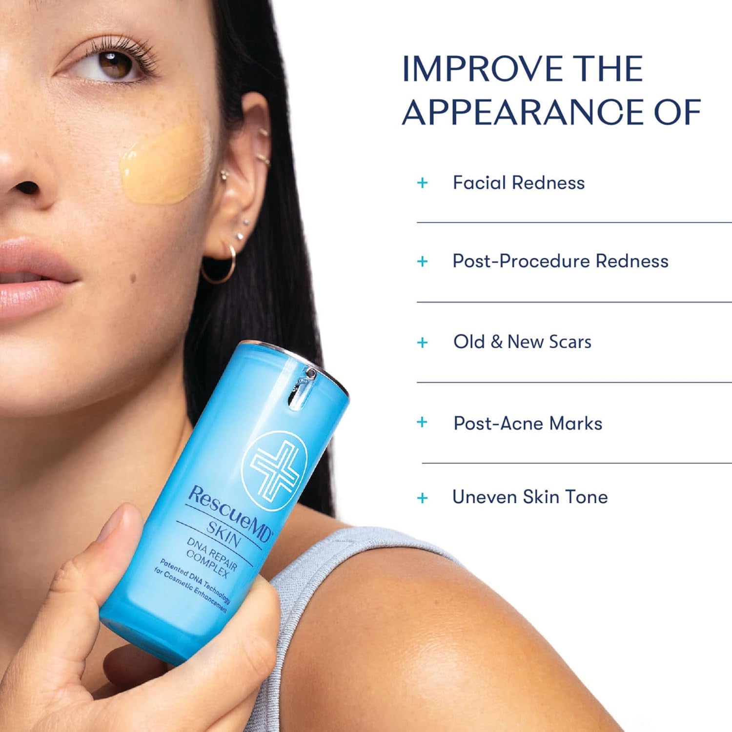 RescueMD DNA Repair Complex Serum – 30ml | Scar Treatment & Redness Relief | Skin Damage Repair Solution