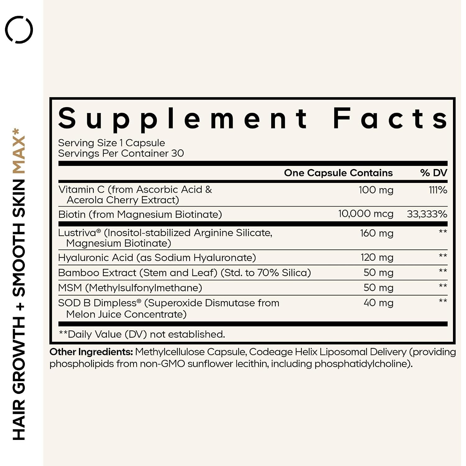 Codeage Hair and Skin Vitamins – product view 2