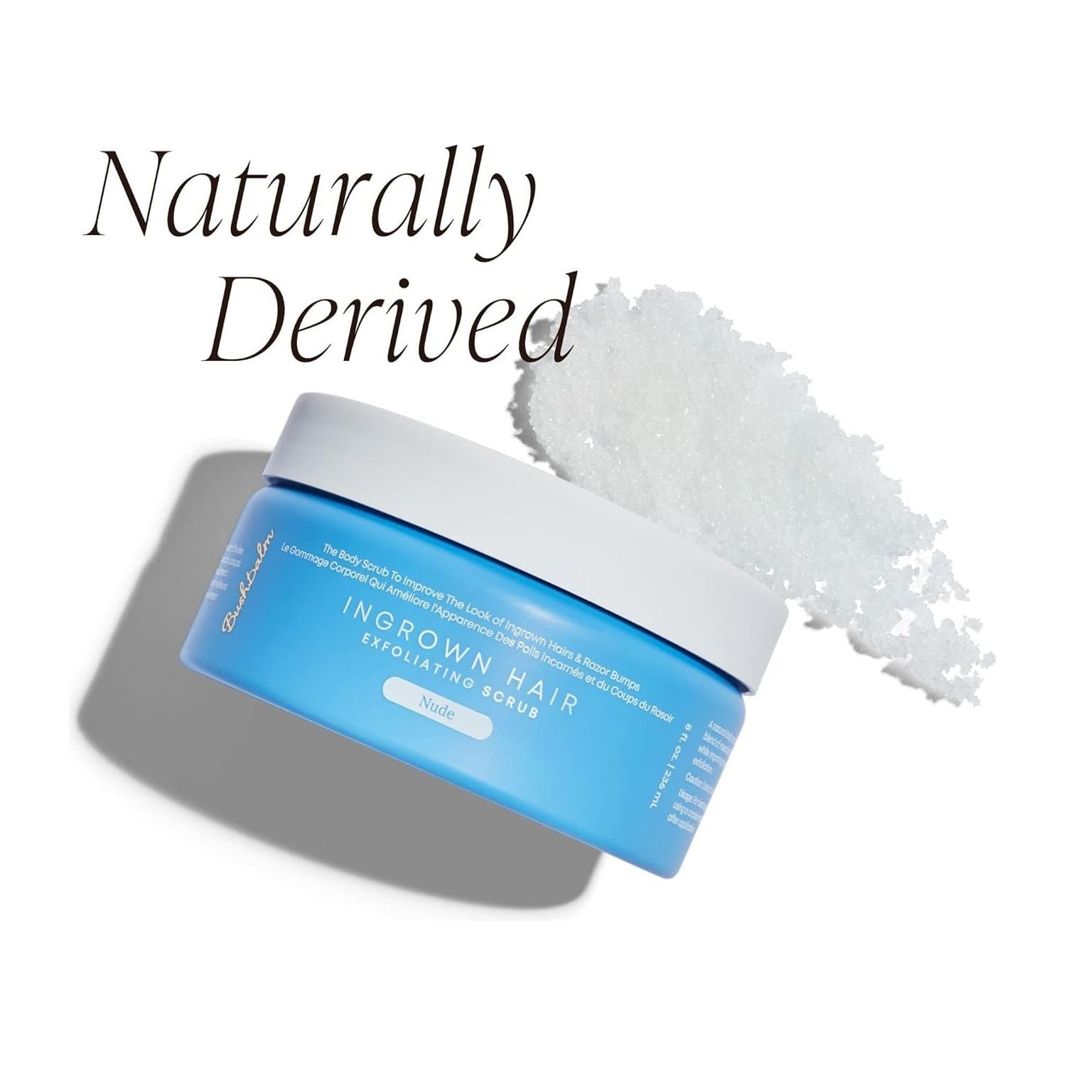 Bushbalm Ingrown Hair Exfoliating Scrub - Nude (236ml) | Smooth, Hydrated & Bump-Free Skin