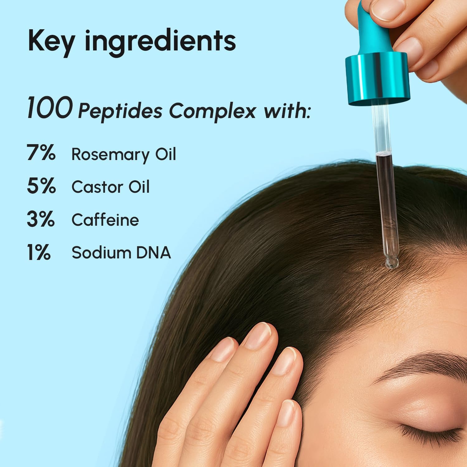 MAREE Hair Growth Serum – Caffeine, Peptides & Rosemary Oil for Thicker, Fuller Hair | 120ml