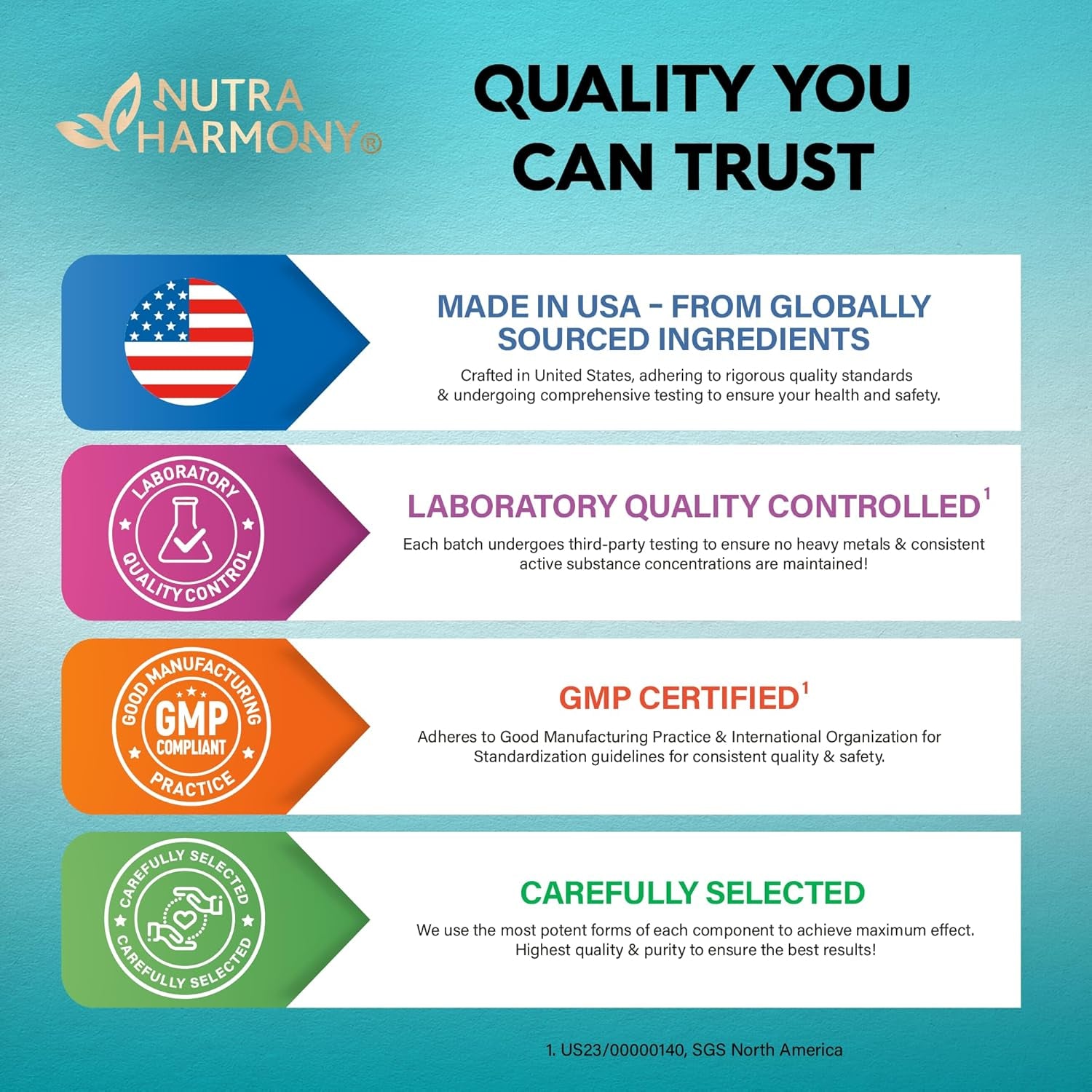 NUTRAHARMONY NAC Supplement — 60 Capsules | N-Acetyl L-Cysteine 600mg | Antioxidant, Liver & Respiratory Support
