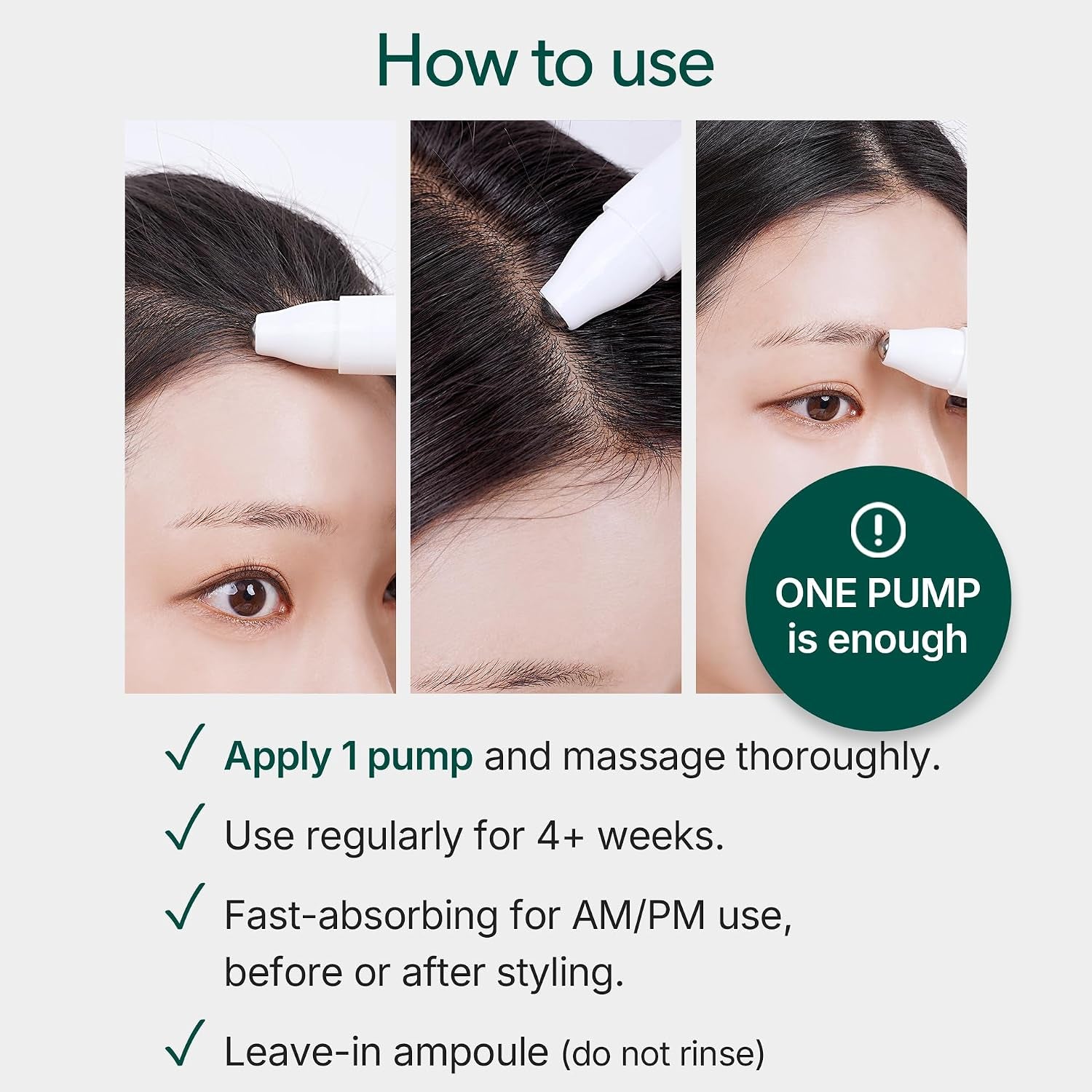 Vivelab Rosemary & Multi-Peptide Hair Growth Serum - Targeted Roll on Scalp Treatment for Thicker Hair Density, Clinically Tested for Healthier Hairline & Brows