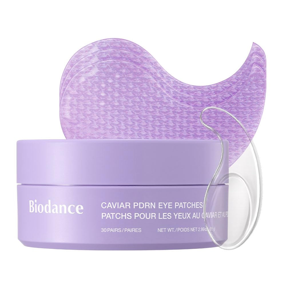 BIODANCE Caviar PDRN Eye Patches – 60 Count | Nourishing Under-Eye Masks | Dark Circles, Puffiness & Tired Eyes | Korean Skincare