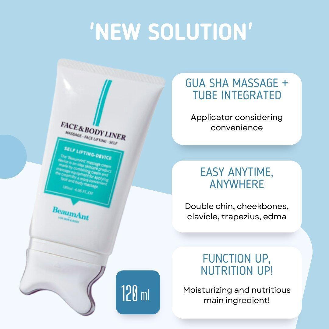 BeaumAnt Face & Body Liner Gua Sha Massage Cream 120ml - Glam Global UKBeaumAnt