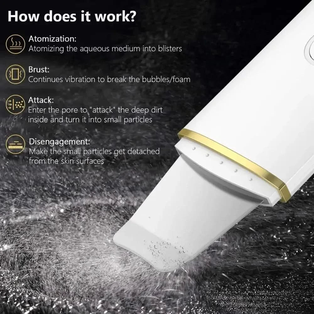 Beauty Ultrasonic Skin Scrubber - Glam Global UKGlam Global UK
