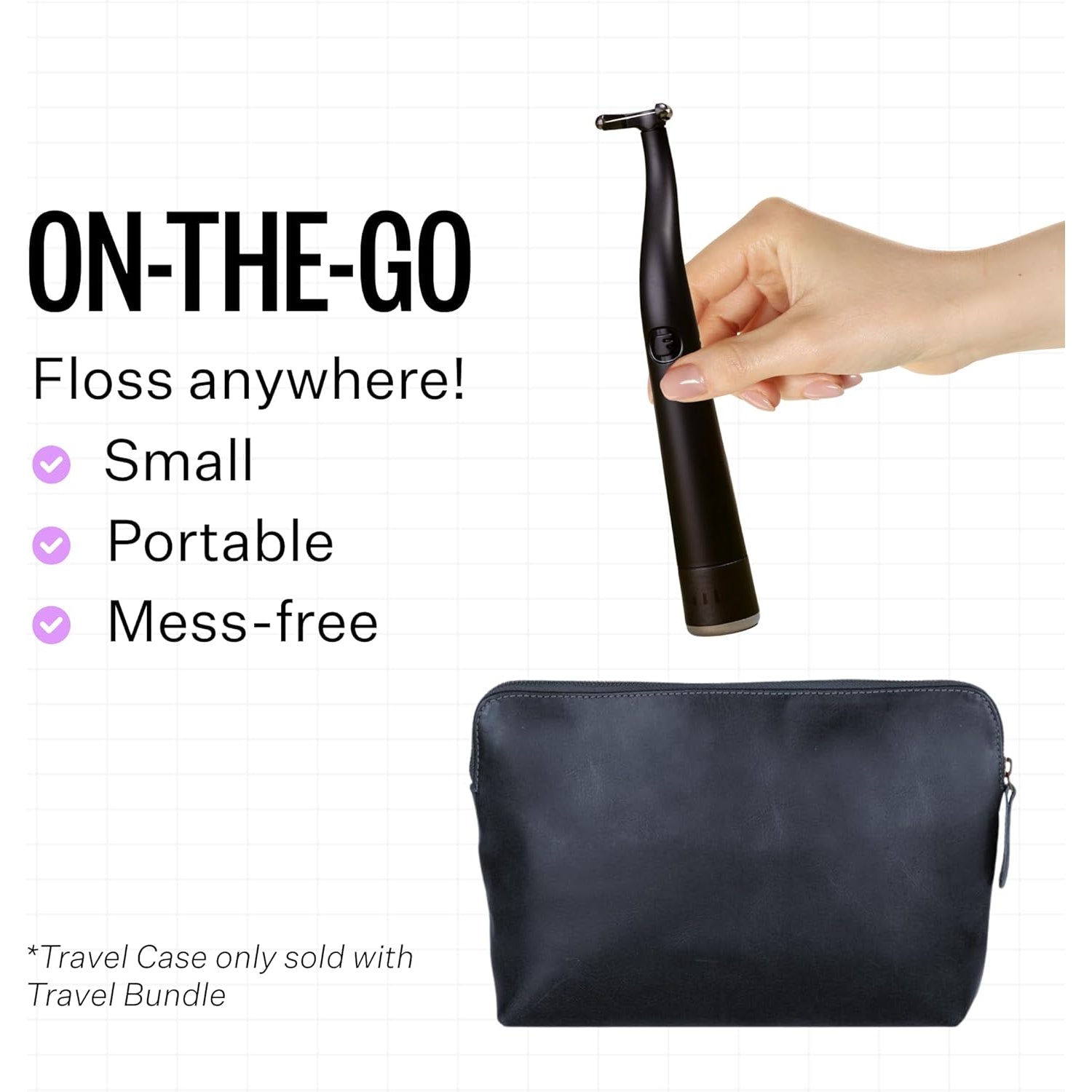 FLAUS Electric Flosser Gentle Glide – Sonic Vibration Dental Flosser for Sensitive Gums & Plaque Removal | As Seen on Shark Tank