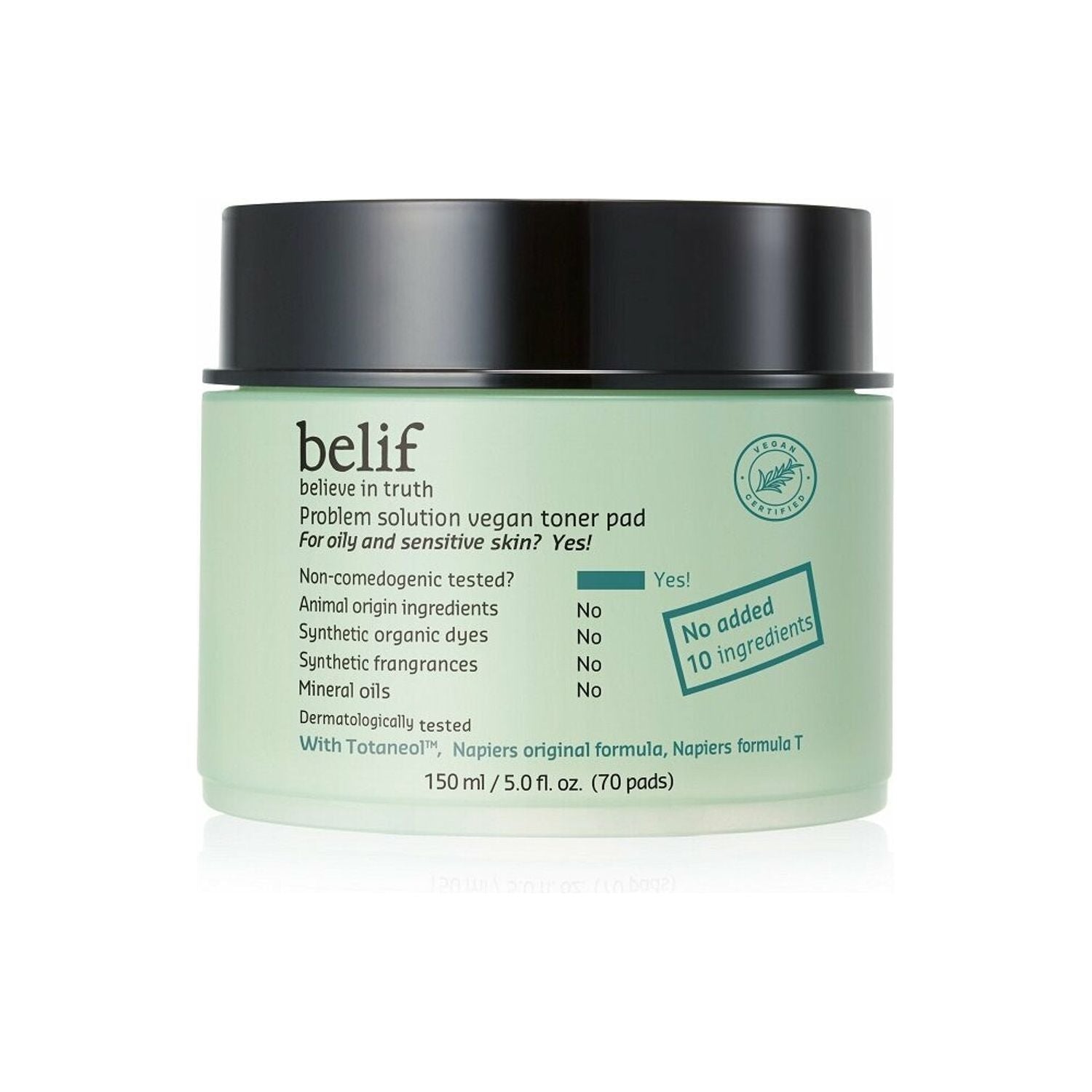 belif Problem Solution Vegan Toner Pad 150ml(70 pads) - Glam Global UKbelif