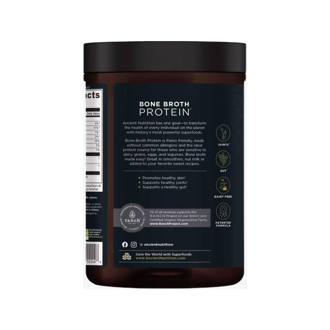 Ancient Nutrition Bone Broth Protein - Salted Caramel 20 Servings - Glam Global UKAncient Nutrition
