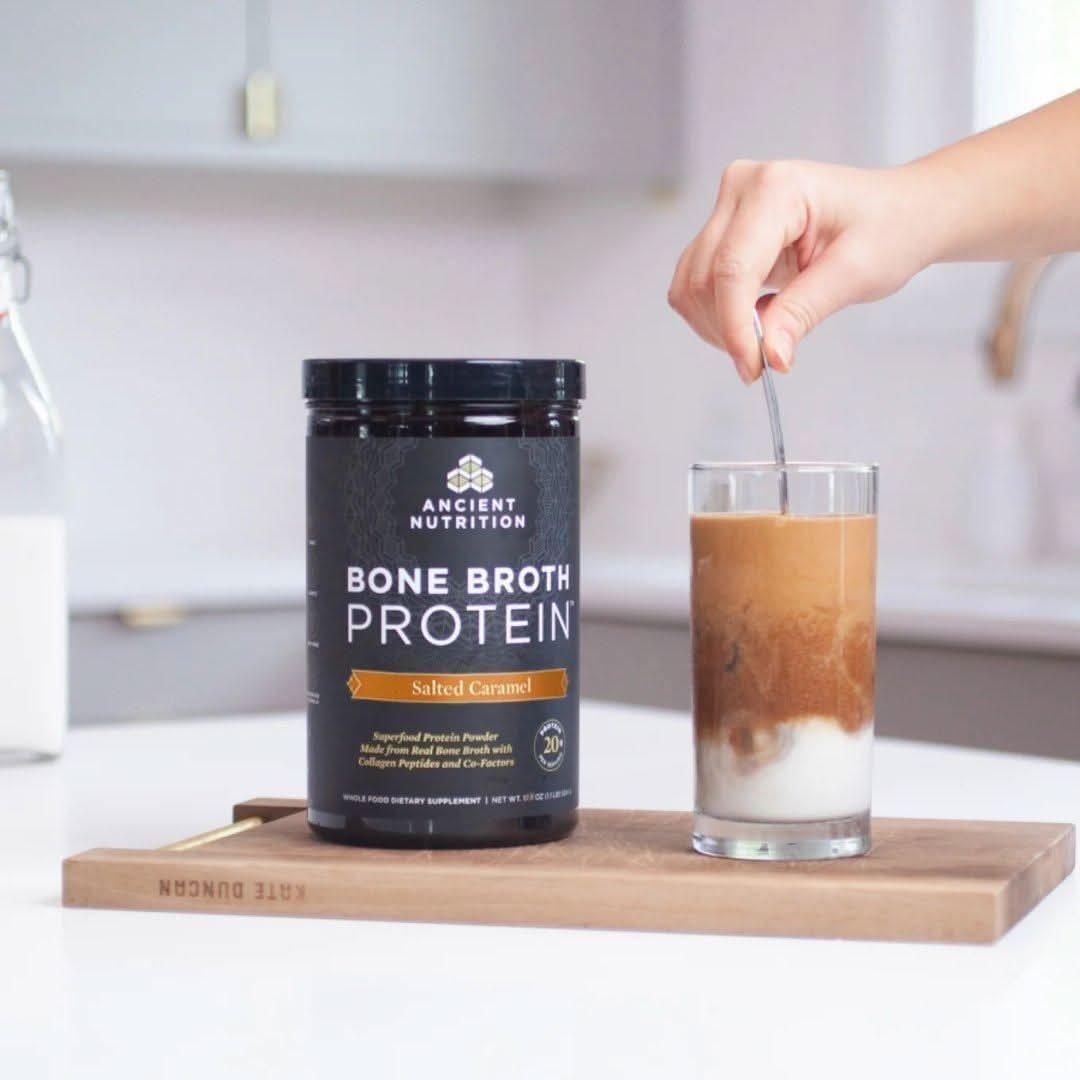 Ancient Nutrition Bone Broth Protein - Salted Caramel 20 Servings - Glam Global UKAncient Nutrition