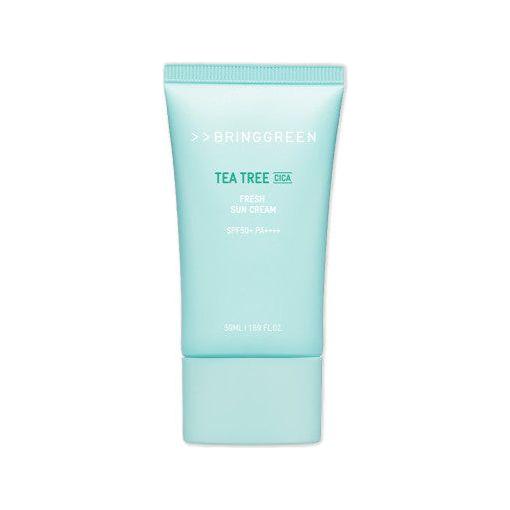 BRINGGREEN Tea Tree Cica Fresh Sun Cream SPF50+ PA++++ 50ml - Glam Global UKBRINGGREEN