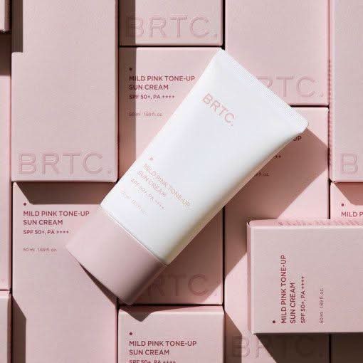 BRTC Mild Pink Tone - Up Sun Cream SPF 50+/PA ++++ 50ml - Glam Global UKBRTC