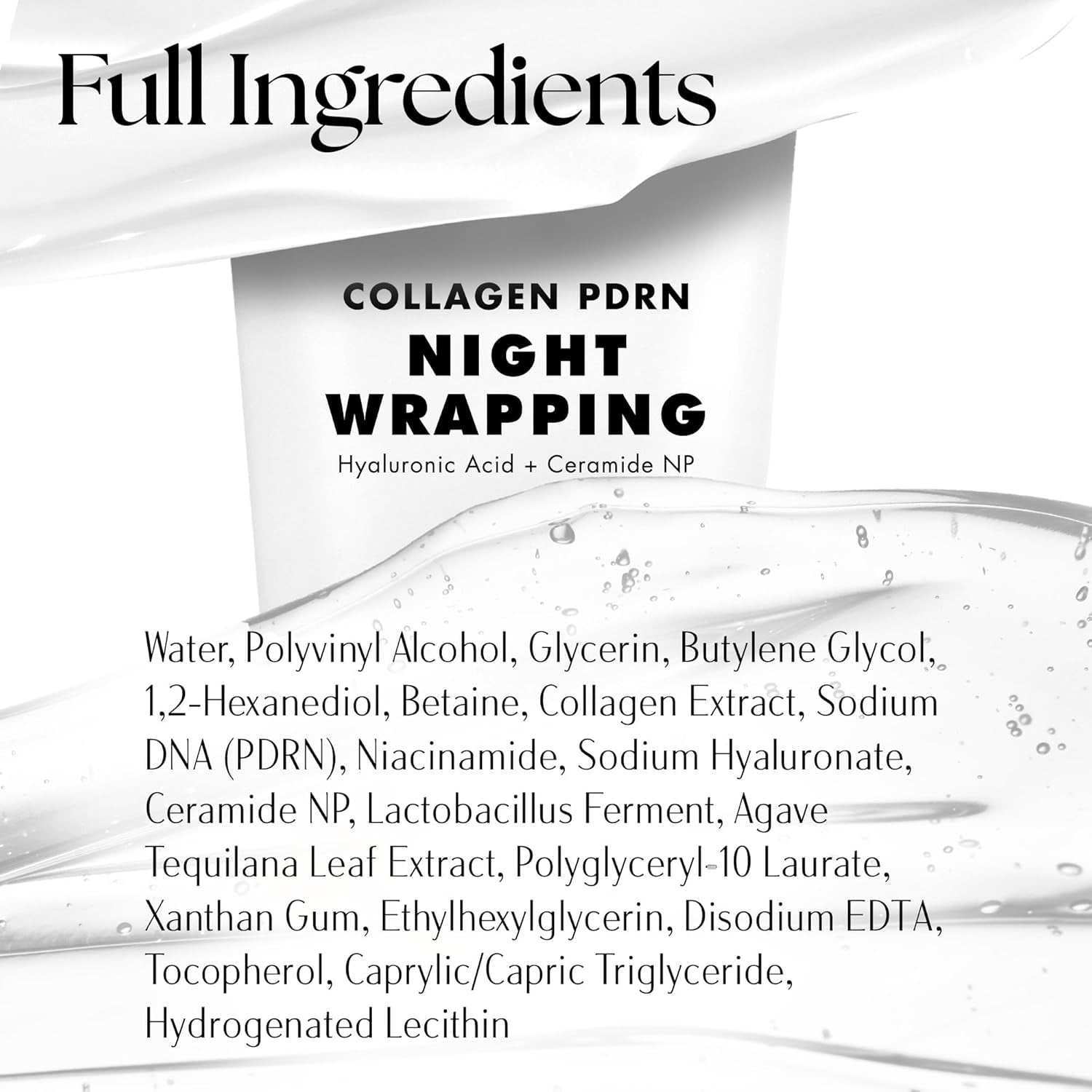 Clinical Resolution PDRN Collagen Night Wrapping Mask – 100ml | Overnight Peel-Off Face Mask | Nourish, Revitalise & Radiance | Korean Skincare