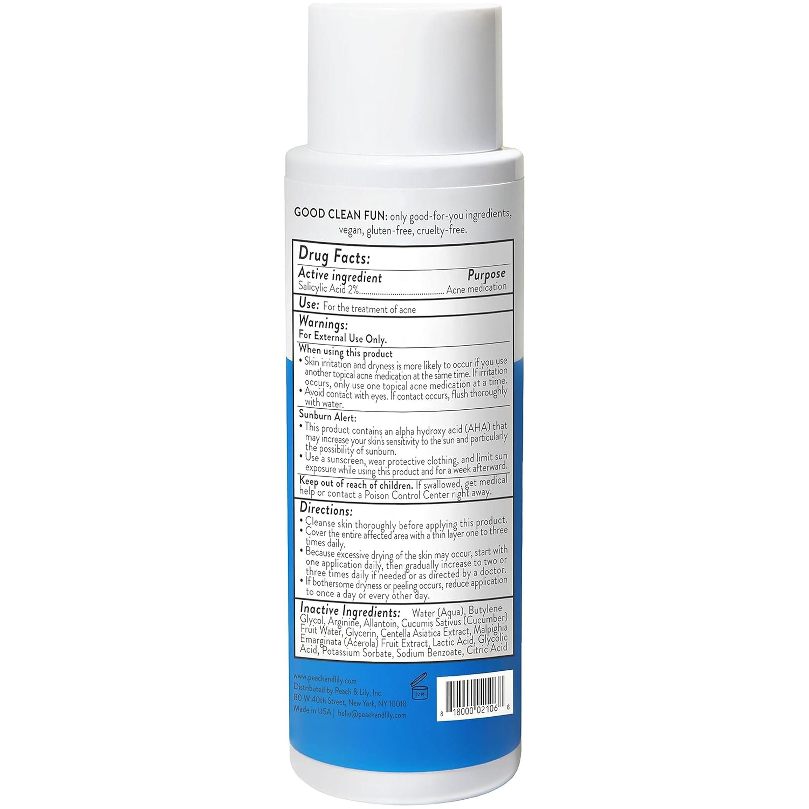 Peach Slices Acne Exfoliating Toner – 120ml | 2% Salicylic Acid for Clear, Balanced Skin